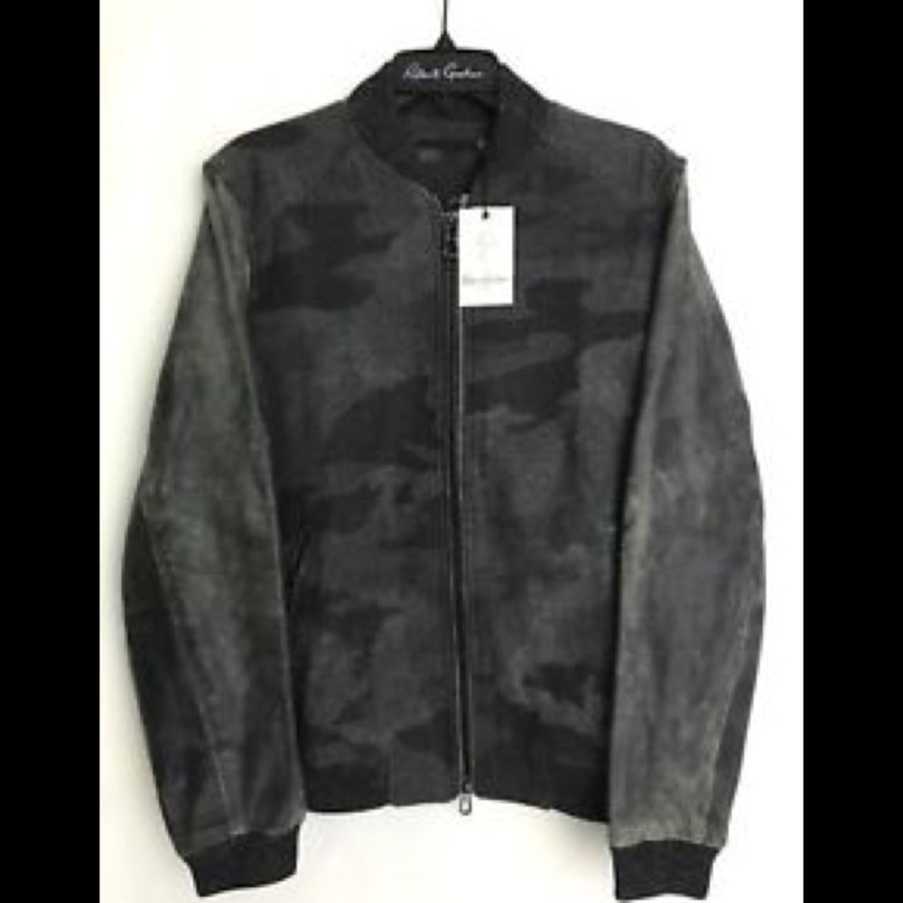 Evanson mixed media bomber
